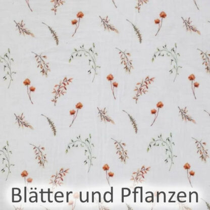 Stoff Blätter und Pflanzen